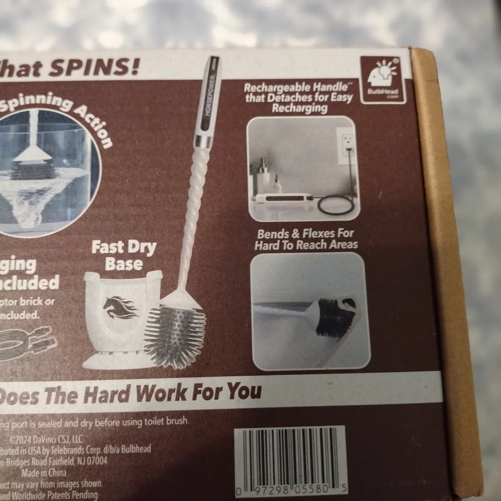 Cordless Toilet Brush - White